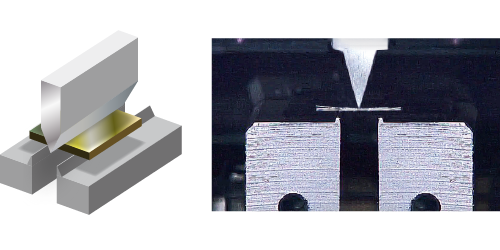 3点曲げ試験による抗折強度測定